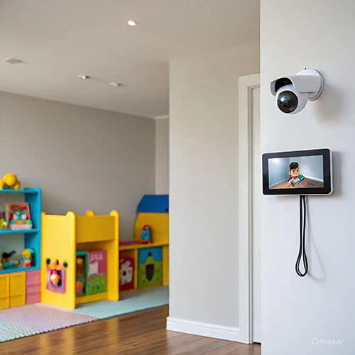 Cámara IP segura para vigilancia del hogar y supervisión de niños