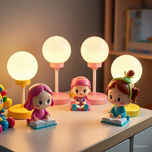 Lámpara LED para escritorio infantil con luz regulable para estudiar