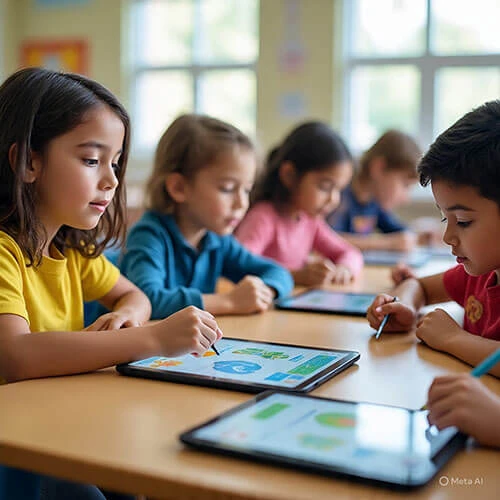 Tablet educativa infantil con apps de aprendizaje y control parental para niños pequeños