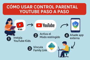 Cómo usar control parental YouTube